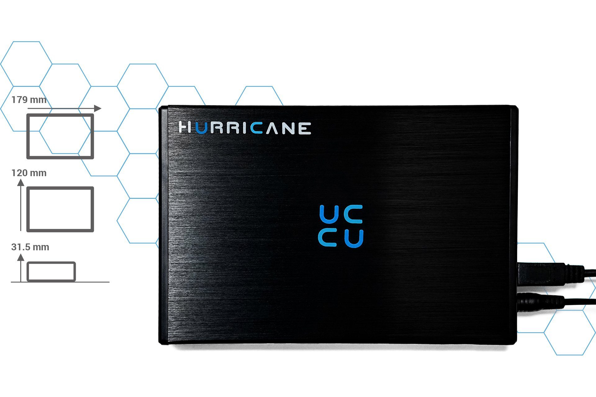 HURRICANE GD35612 Externe Festplatte 4TB, 3,5