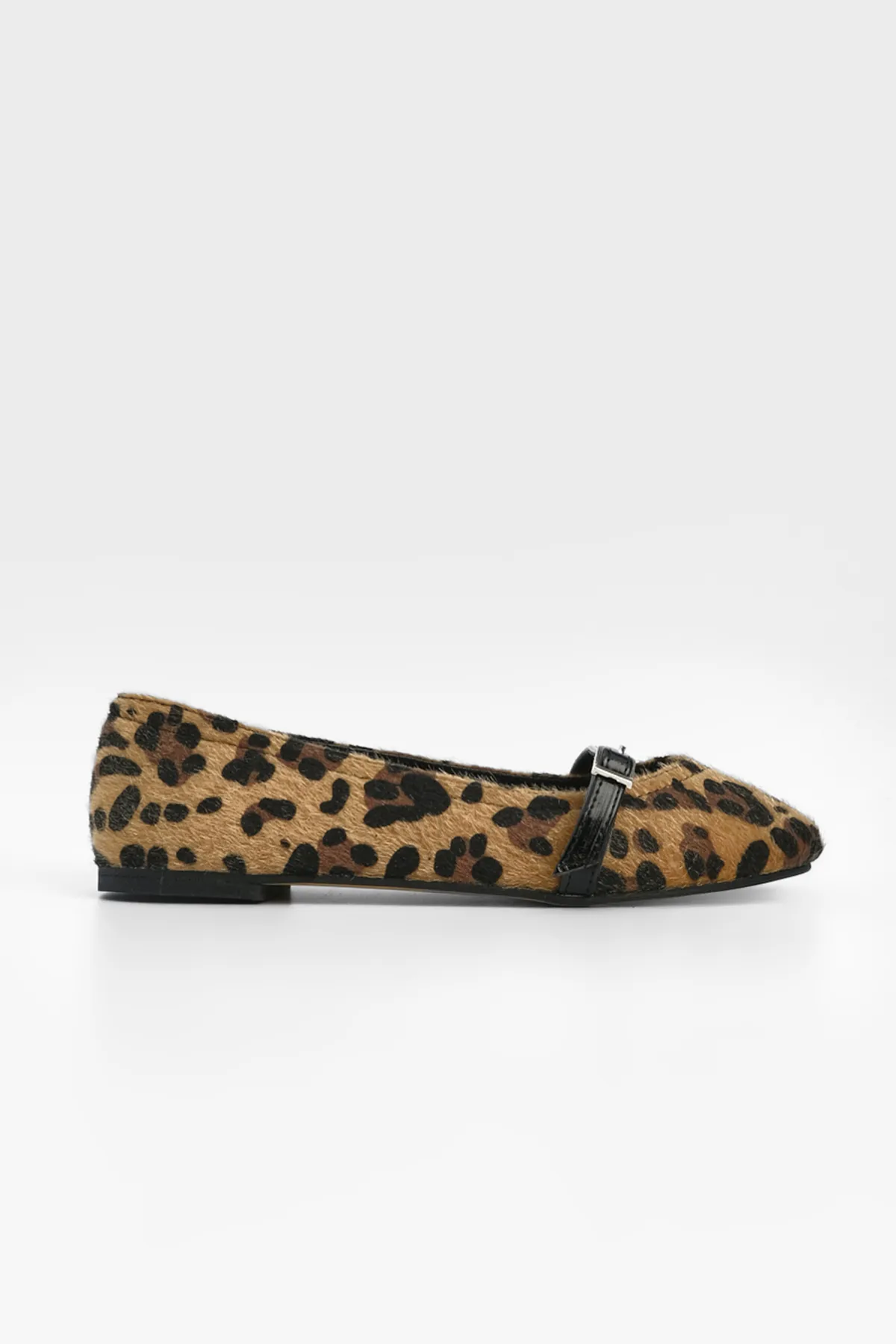 Marjin  Damen Ballerinas mit Riemen Tariz Leopard