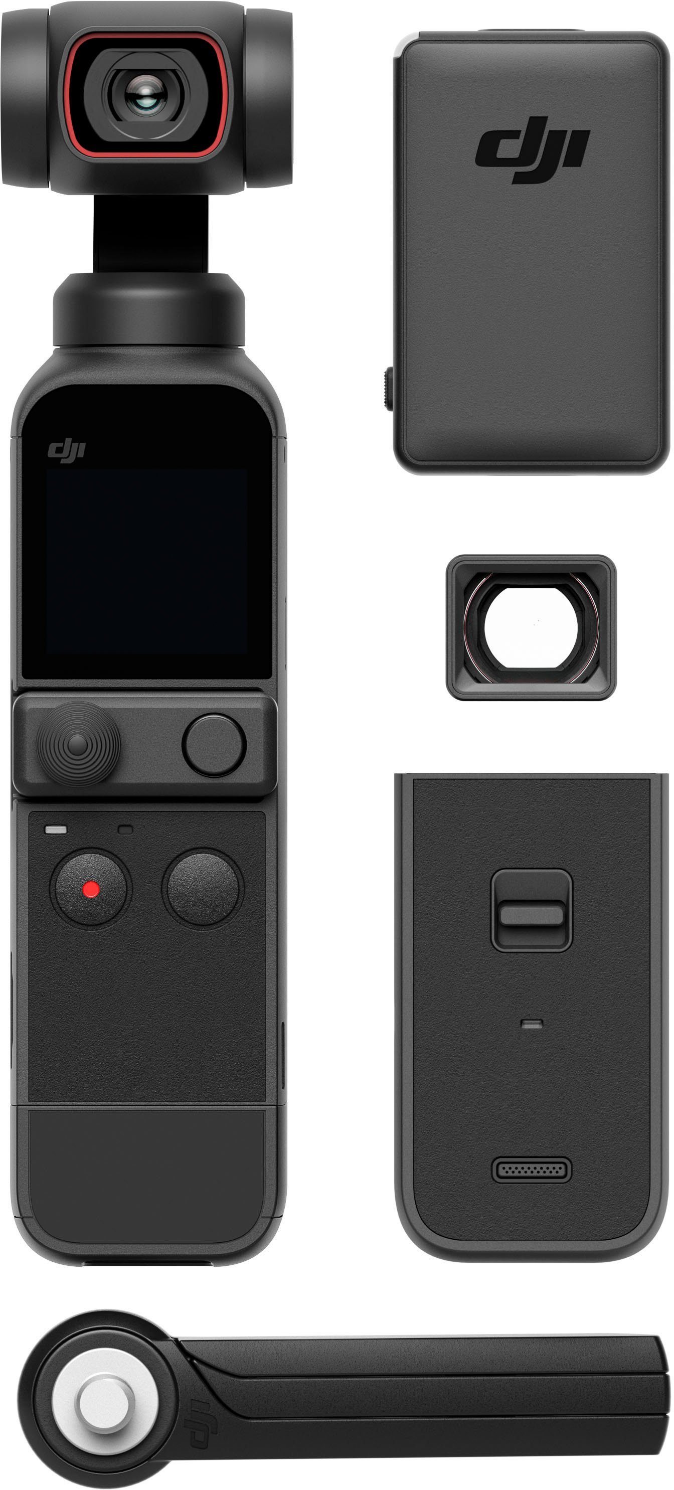 DJI Pocket 2 Creator Combo Gimbal (1/1.7” CMOS, Zeitraffer, Slow Motion, 8x Zoom, Livestreaming)