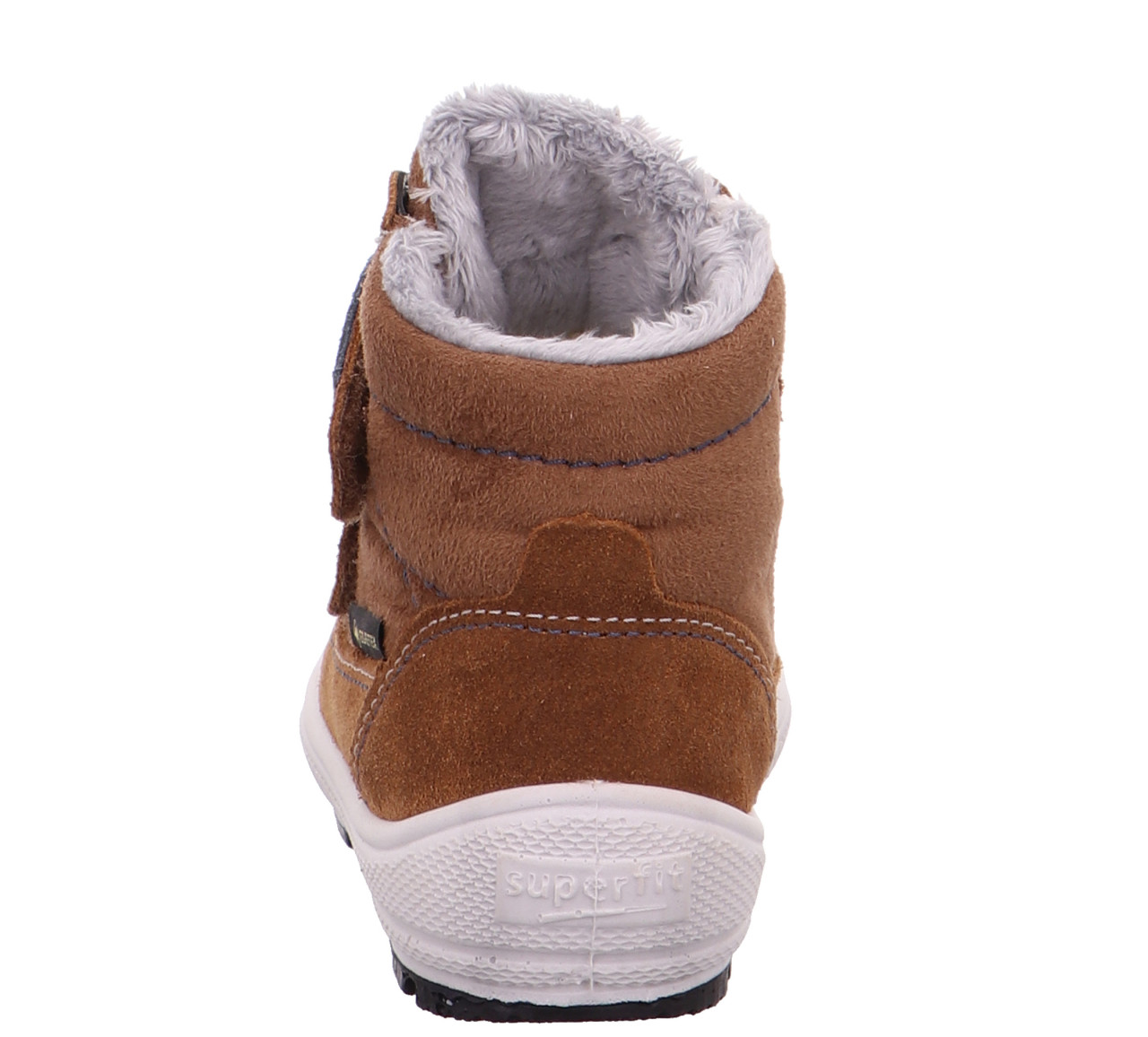 GROOVY - Braun/Blau Boots mit Klettverschluss