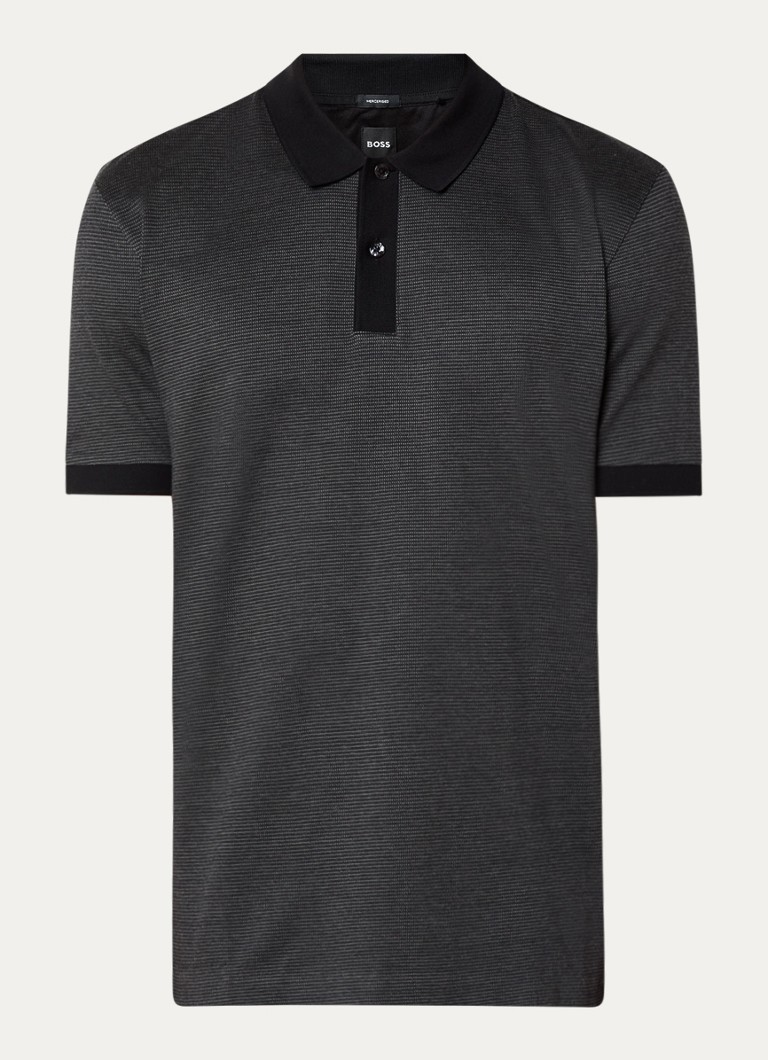 Polo HUGO BOSS Parlay de corte regular com microestampa