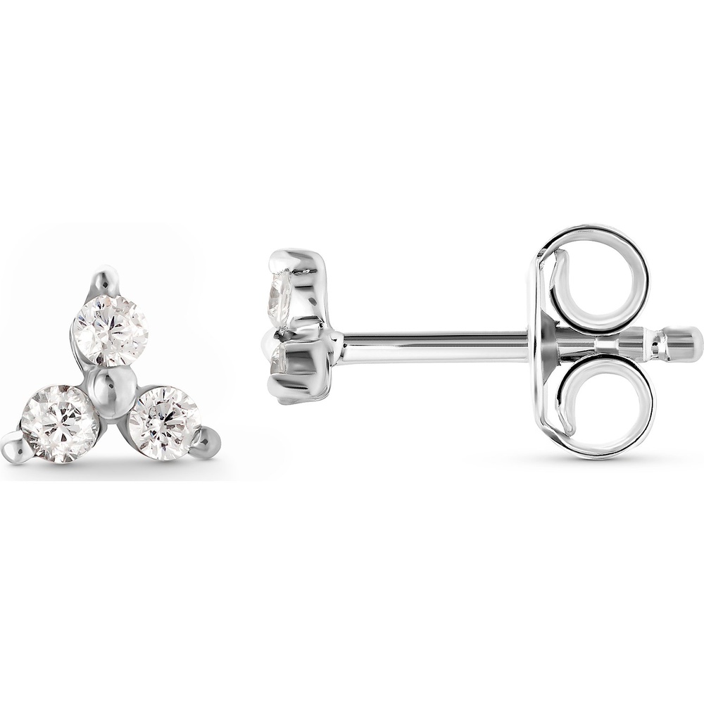 FAVS Boucles d'oreilles à fermoir à poussette 925 Argent Boucles d'oreilles
