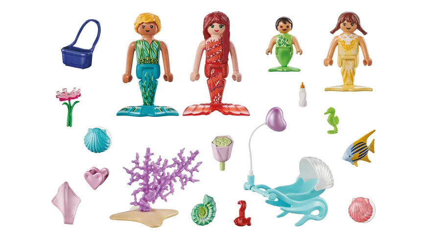 PLAYMOBIL 71469 - Princess Magic - Liebevolle Meerjungfrauenfamilie