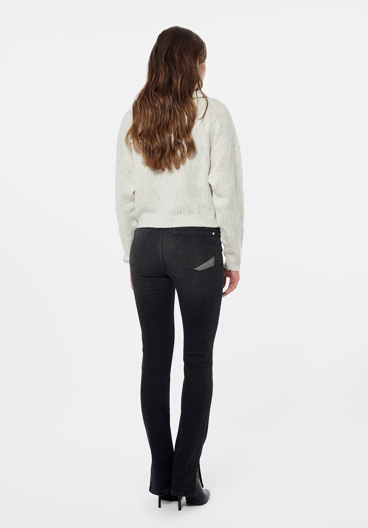 FAIL   Pull blanc pailleté Femme