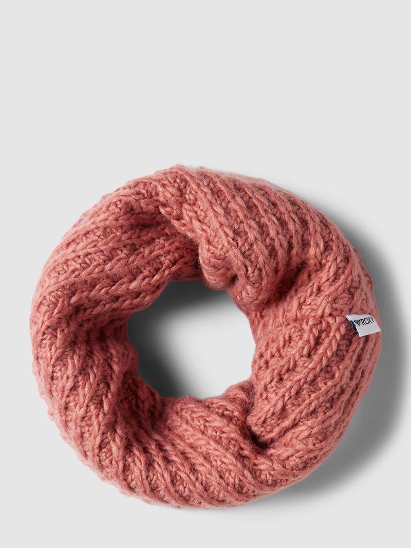 Schal mit Label-Detail in rosa meliert