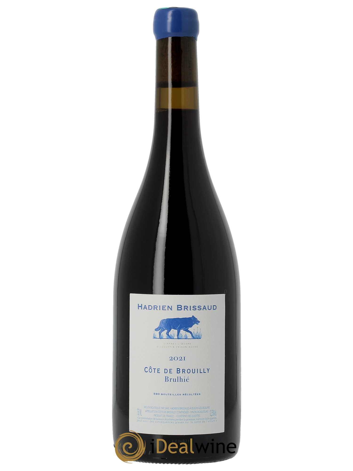 Bourgogne Pinot Noir Croteau Hadrien Brissaud  2021 - Lot de 1 Bouteille