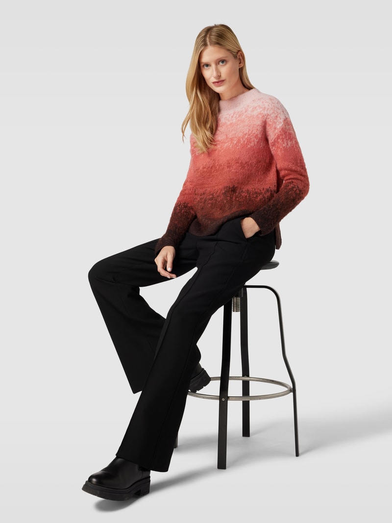 Strickpullover mit Farbverlauf in rosé