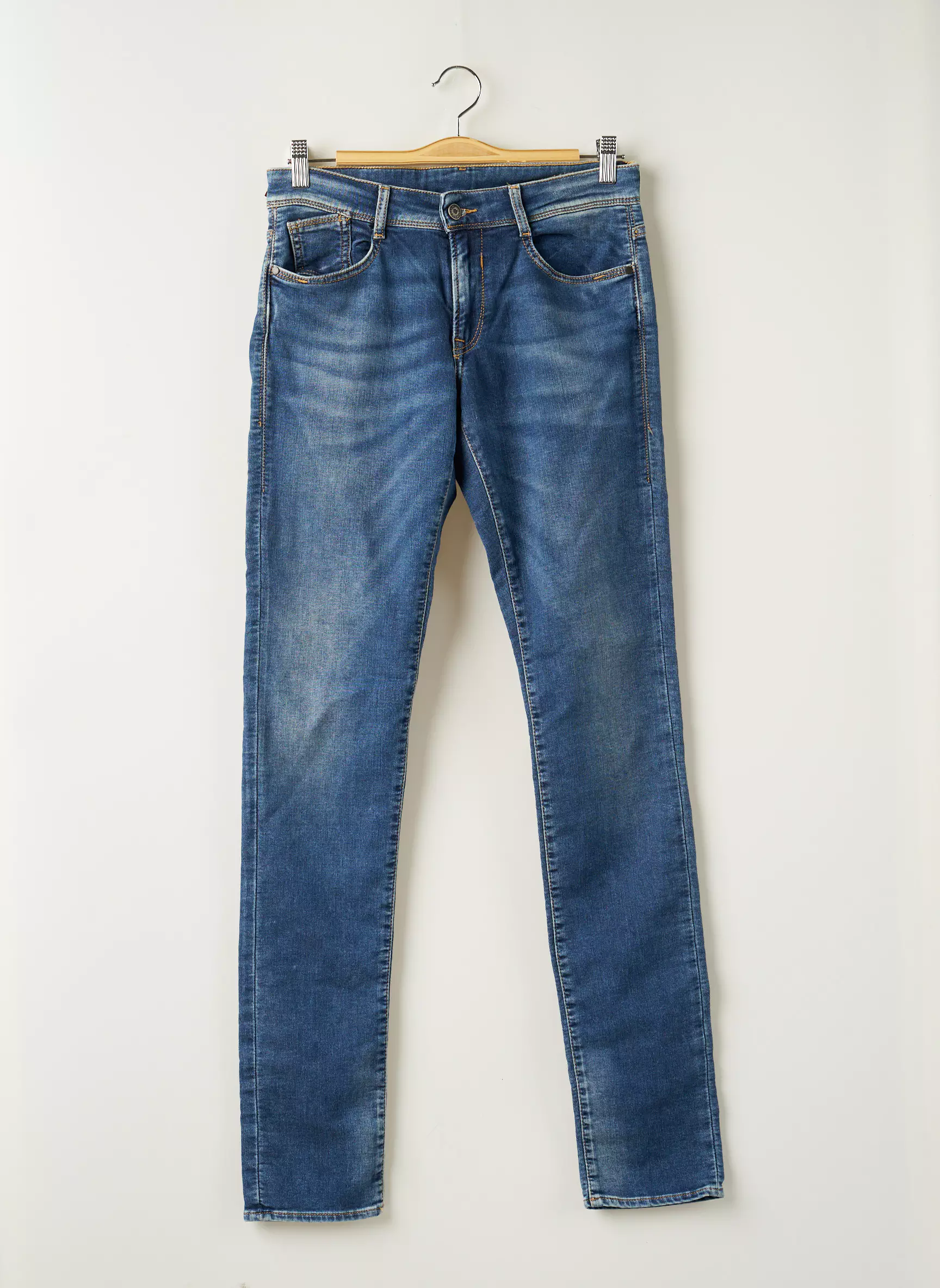 Le Temps Des Cerises Jeans Coupe Slim Garcon couleur bleu