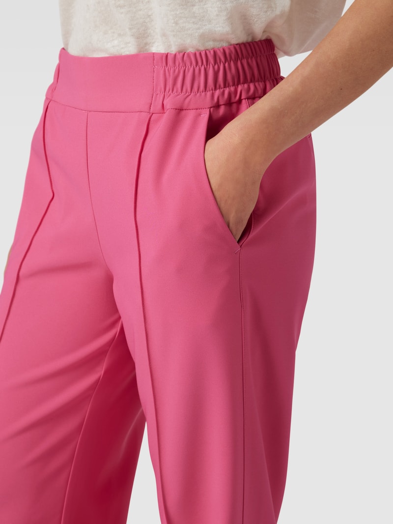 Hose mit Ziernähten in pink