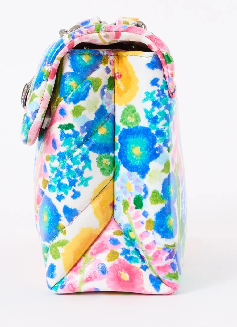 Borsa a tracolla Kensington in pelle con stampa floreale di Kurt Geiger