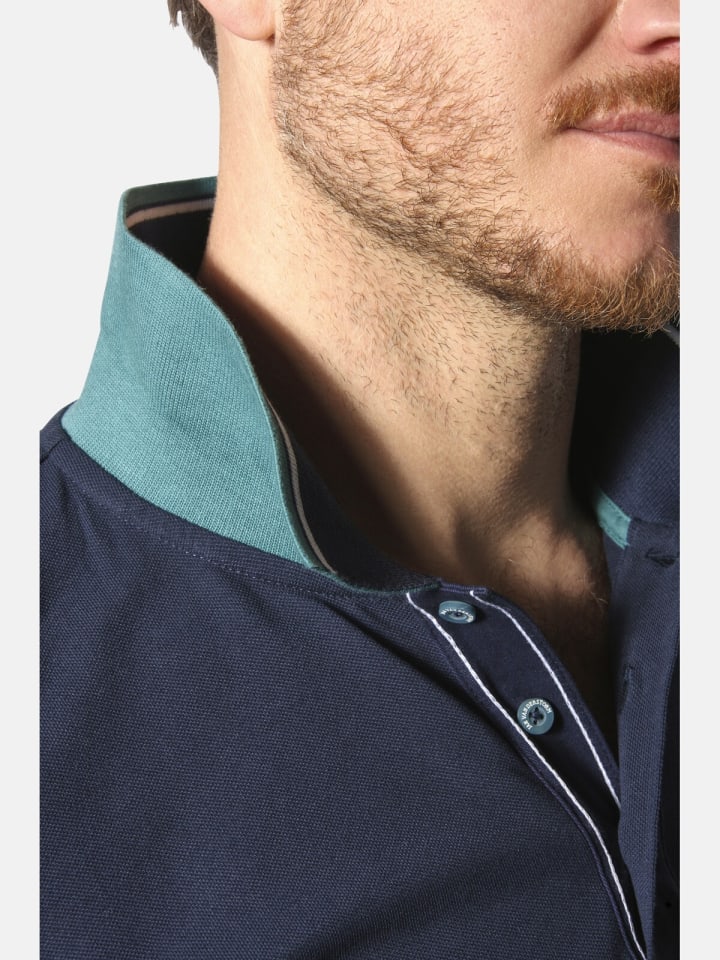Jan Vanderstorm Poloshirt OLEJORN in dunkelblau günstig kaufen