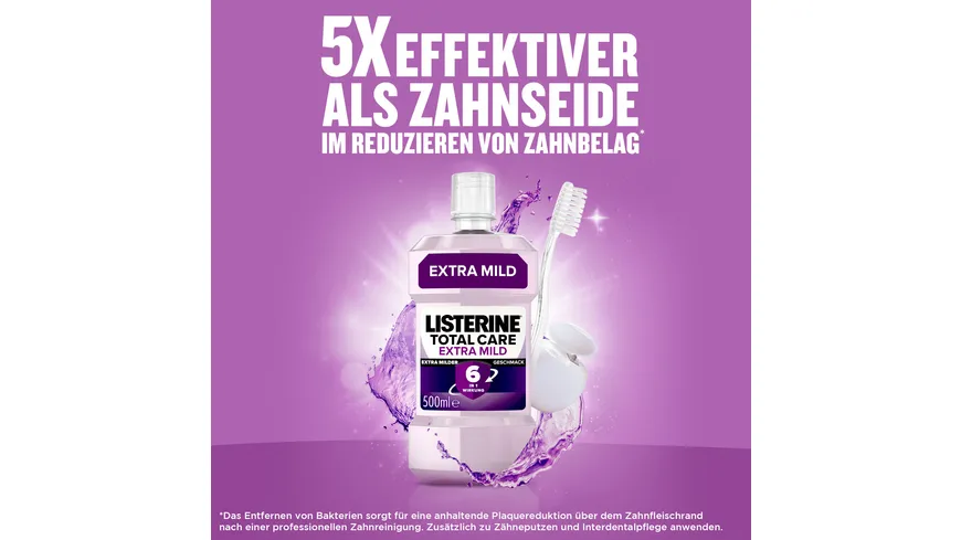Listerine Mundspülung Total Care Extra Mild 500 ml