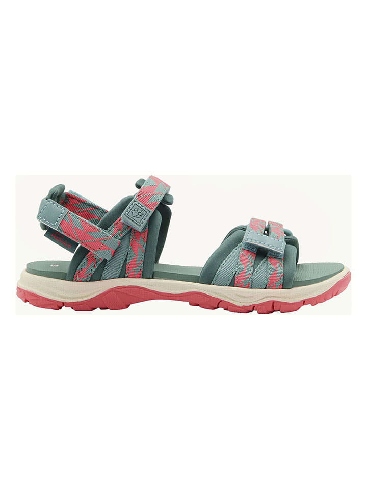Jack Wolfskin Sandalen in Dunkelgrün/Pink günstig kaufen