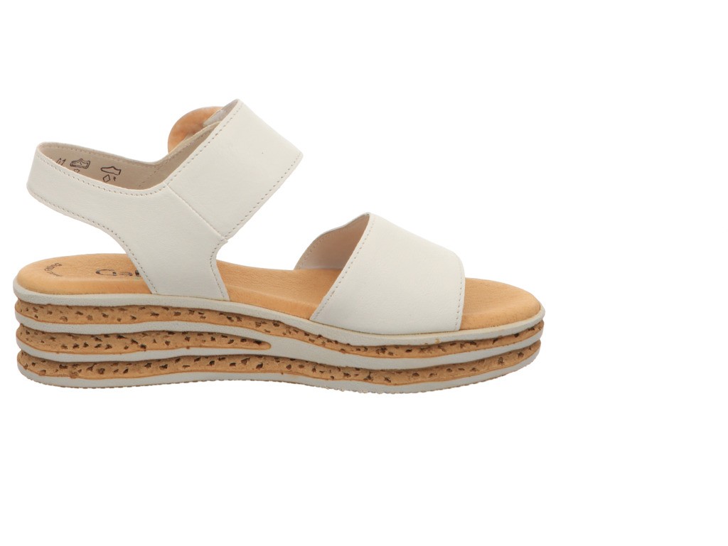 GABOR Komfort Sandalen weiss Gabor Fashion Riemchensandale 24.550.20