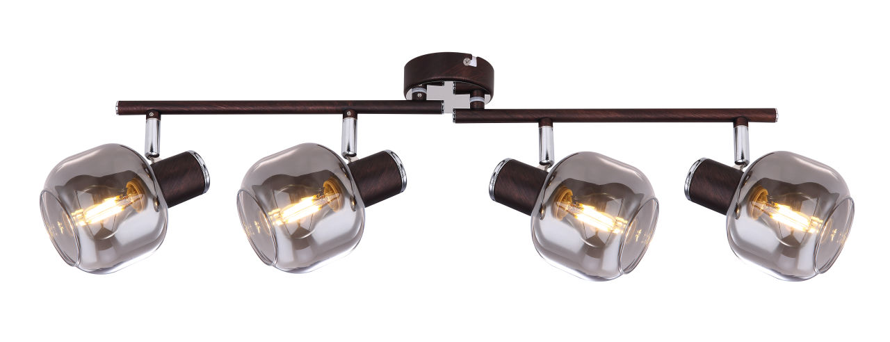 Globo Lighting - PALLO - Strahler Metall bronzefarben, 4x E14