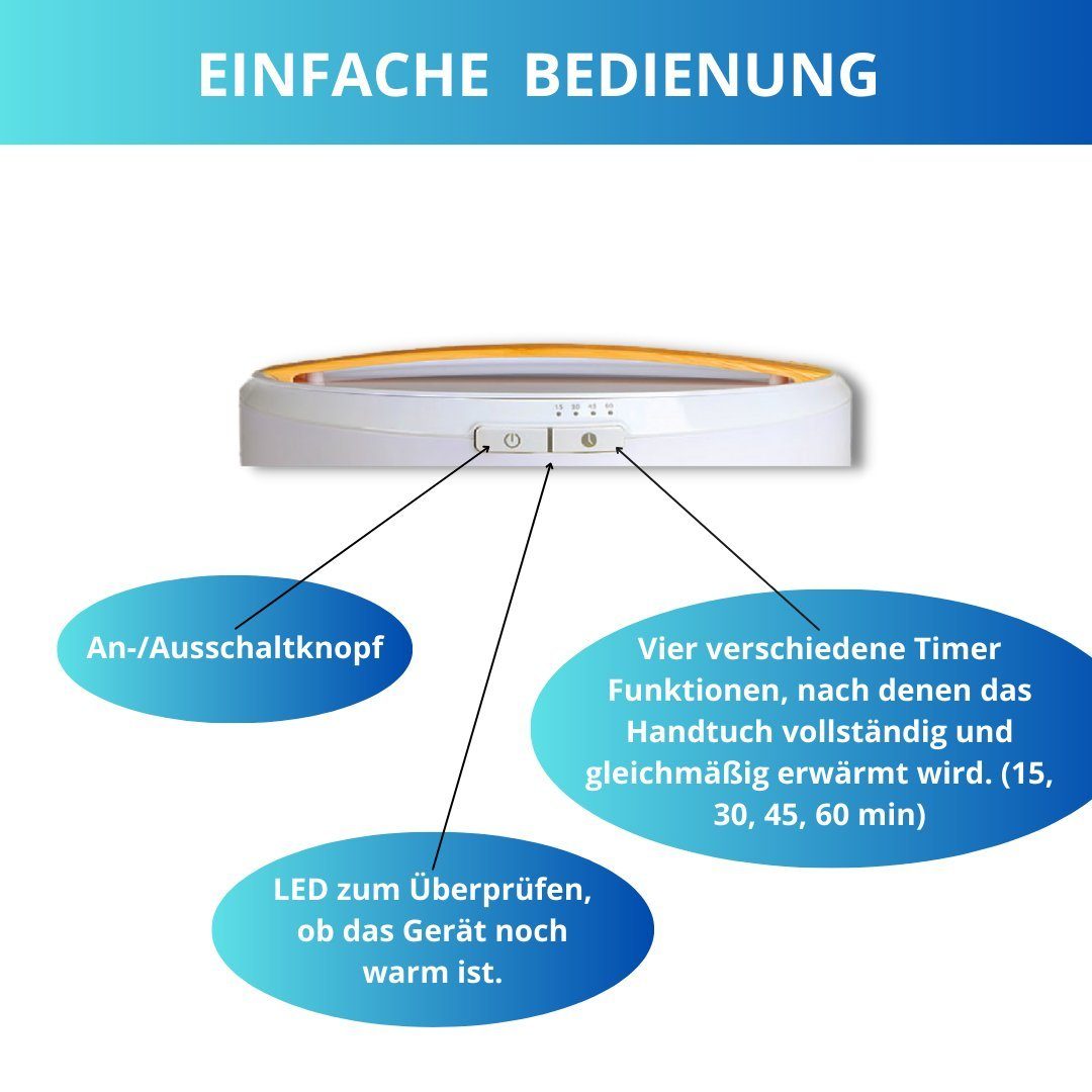 Winch Heizgerät Luxus & Wellness Handtuchwärmer, stylisches Design, Netzbetrieben