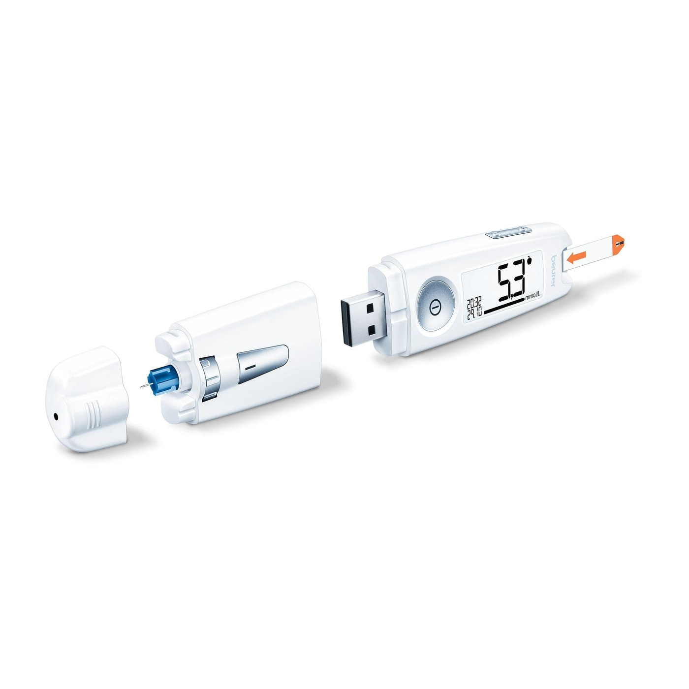 Beurer Blutzuckermessgerät GL 50 White mmol/L-Das moderne Kompaktgerät