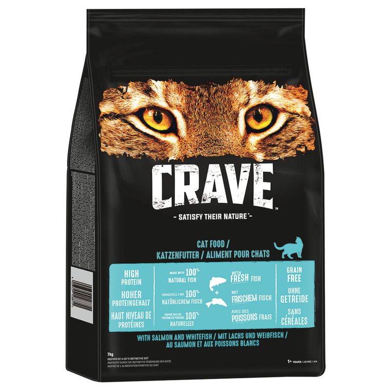 Crave Adult mit Lachs & Weißfisch Trockenfutter