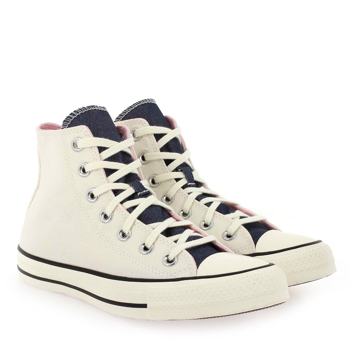 Converse  CHUCK TAYLOR ALL SATR DENIM FASHION - Blanc jean