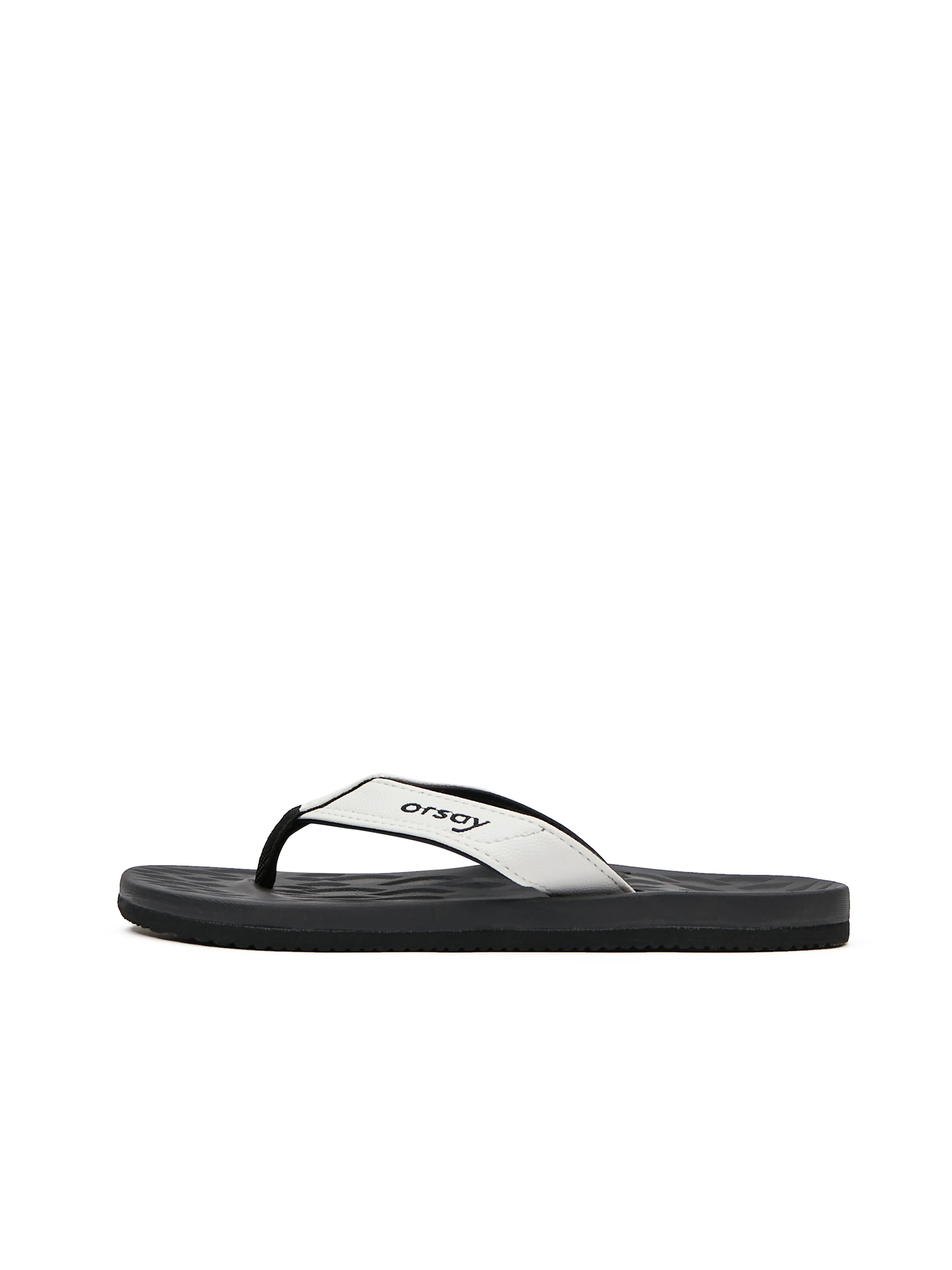 Weiße und schwarze Damen-Flip-Flops ORSAY