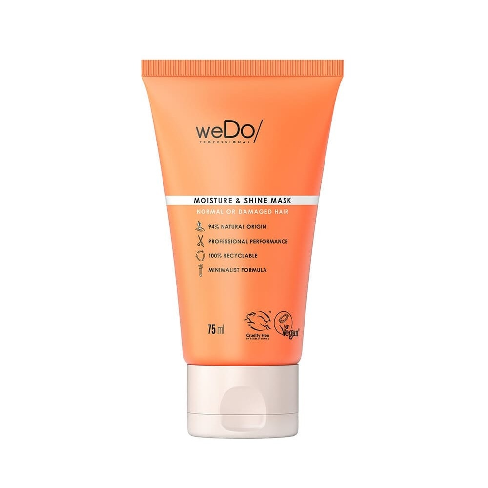 wedo Masque cheveux Vegan Hydratation et Brillance pour cheveux normaux et abîmés Masque vegan sans silicone pour cheveuxnormaux secs colorés ou non
