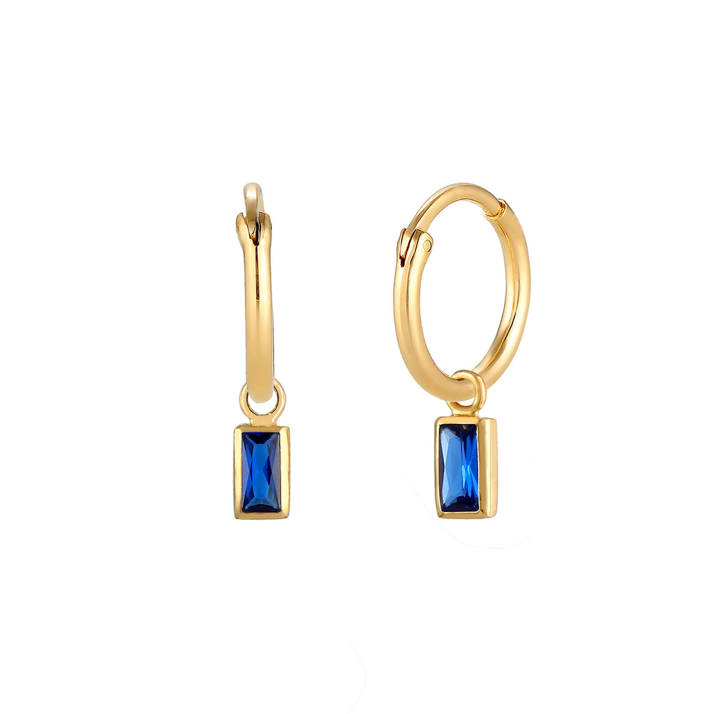 Elli Elli Boucles d'Oreilles Filigrane avec des Saphirs Boucles d'Oreilles Femme - (92 Boucles d'oreilles