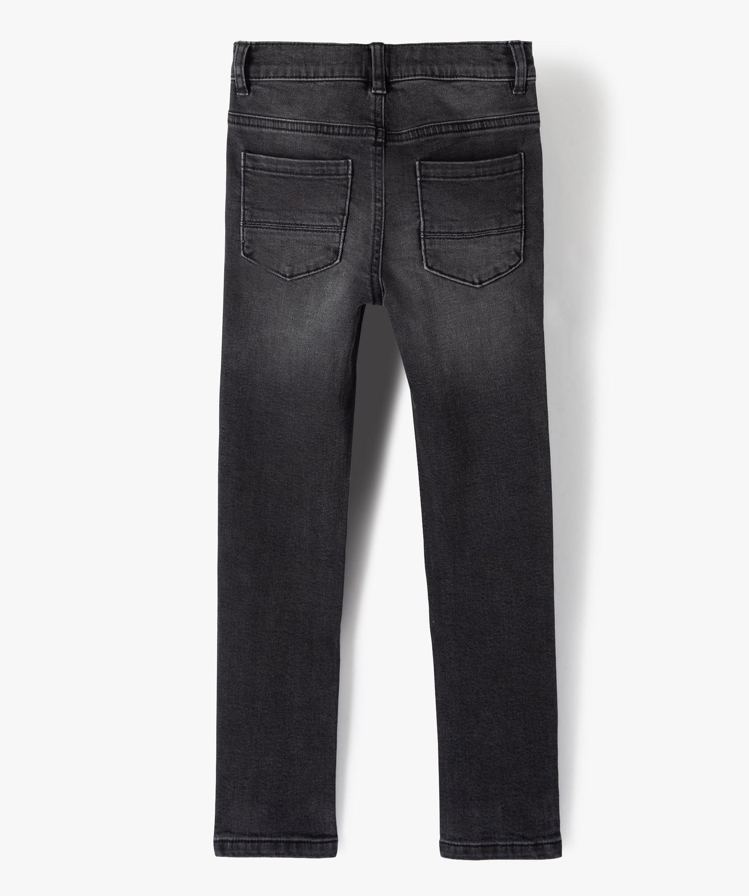 Jean coupe skinny extensible 5 poches Garçon gris fonce | GEMO