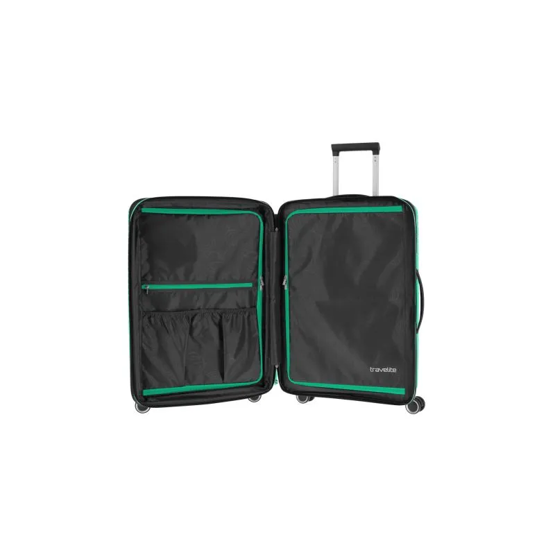 Travelite ORBITA Trolley M (67cm) mit 4 Rollen - Grün