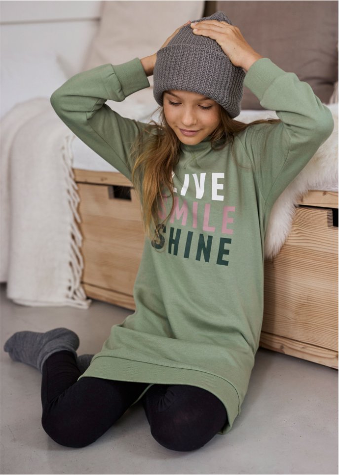 Mädchen Sweatkleid