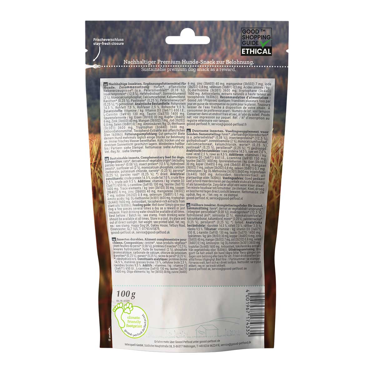 Goood Soft Gooodies Sensitive Nachhaltige Insekten 100g