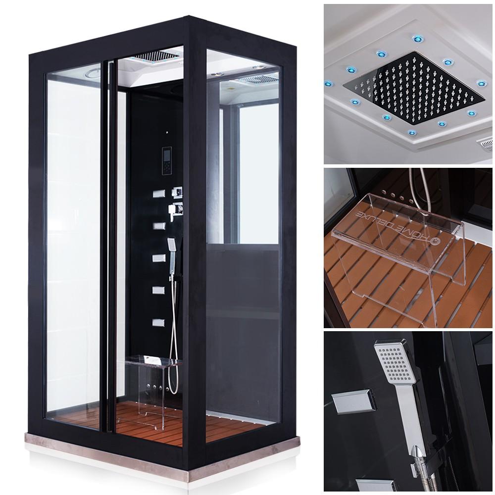 Home Deluxe Dampfdusche Black Luxory XL