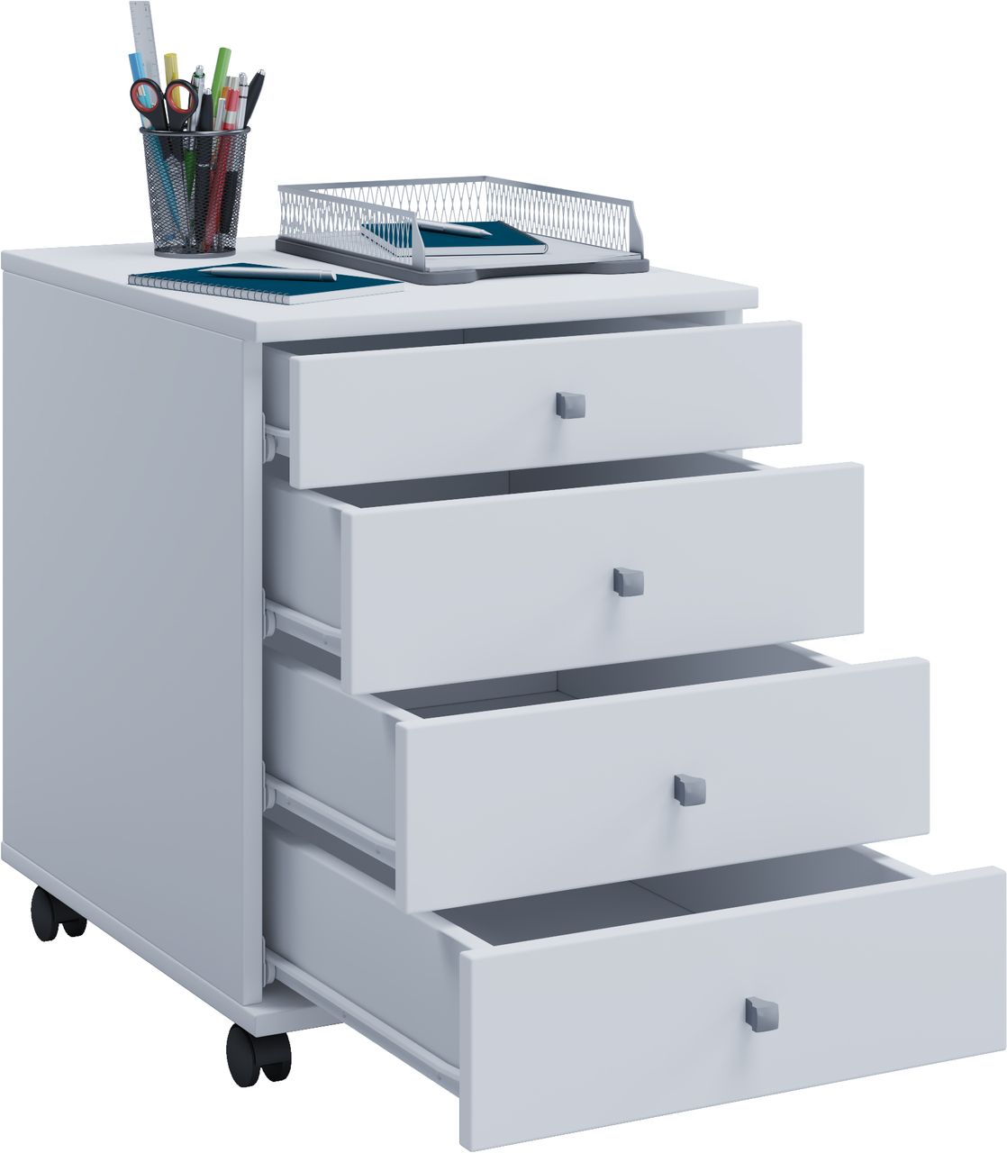 VCM Rollcontainer Lona Mini weiß