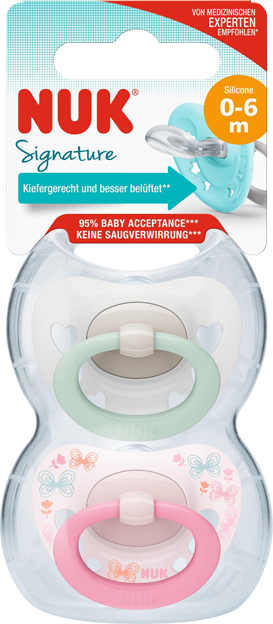 Nuk Beruhigungssauger Signature Silikon Gr. 1