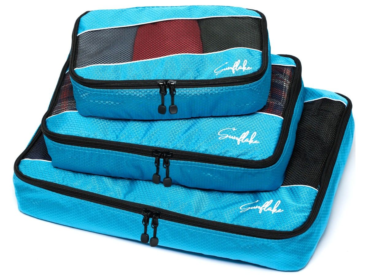 Sunflake Set von 3 Packing Cubes