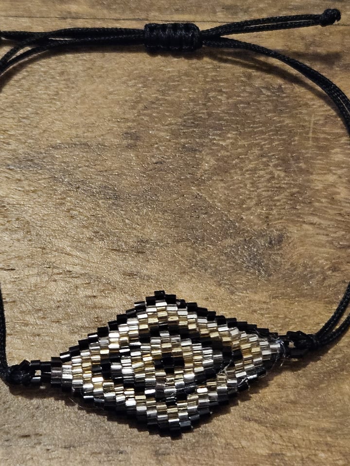 Leslii Armband in schwarz-silber-gold günstig kaufen onesize