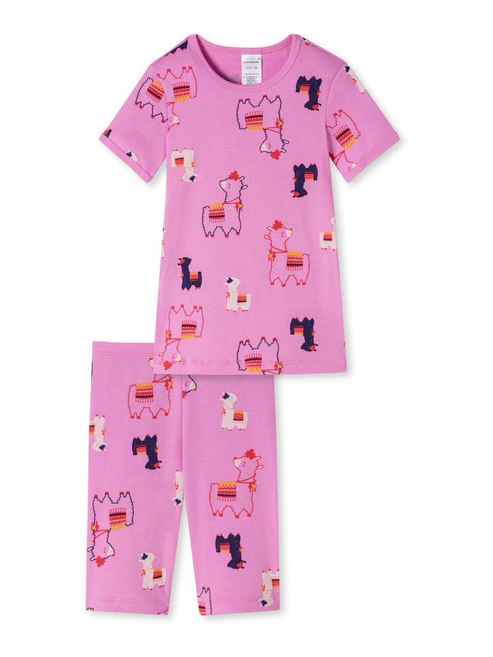 Schiesser Pyjama Natural Love Organic Cotton in Rosa günstig kaufen