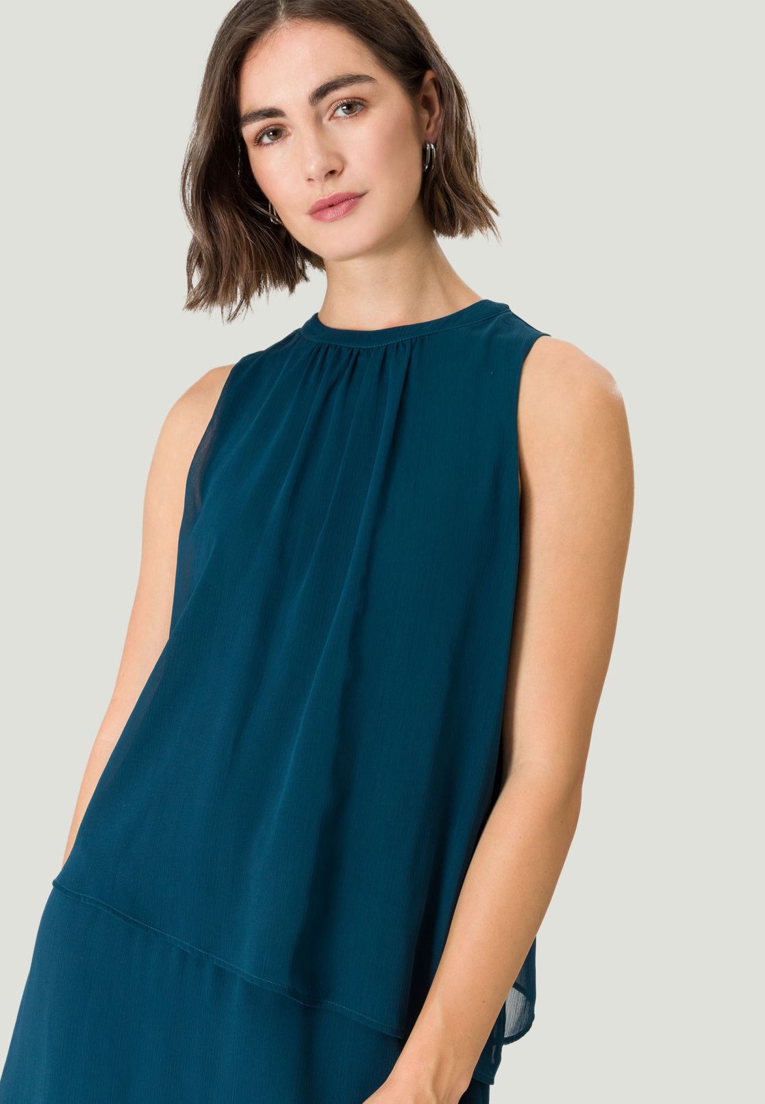 Stufenkleid mit Lagen Look