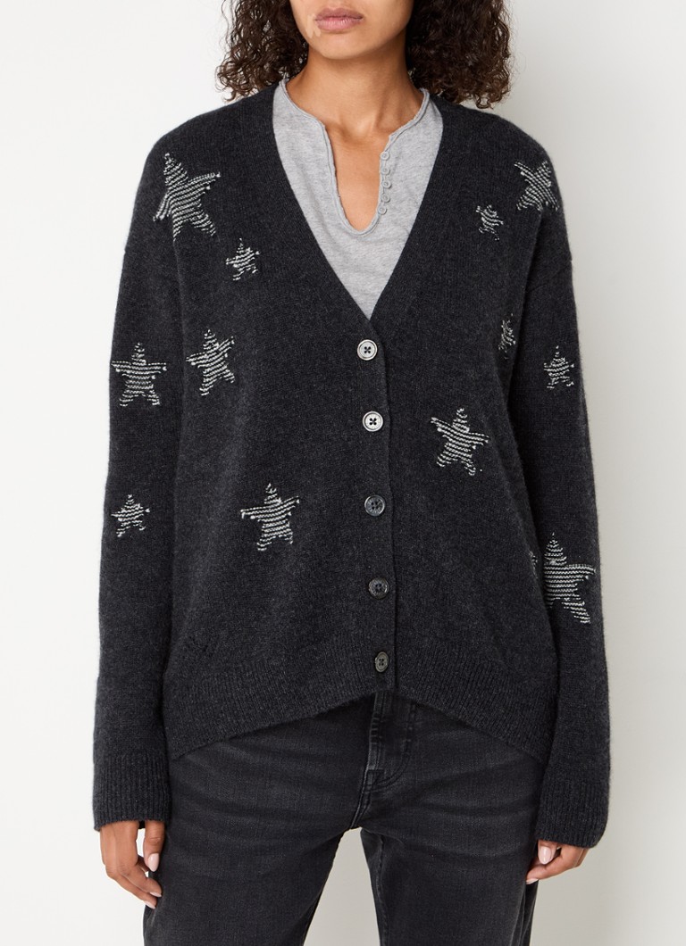 Cárdigan Mirka de cachmir de punto fino de Zadig&Voltaire con patrón de punto