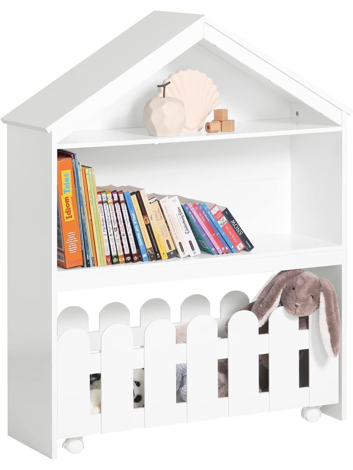 SoBuy Bücherregal in Weiß - (B)91 x (H)114 x (T)30cm günstig kaufen onesize