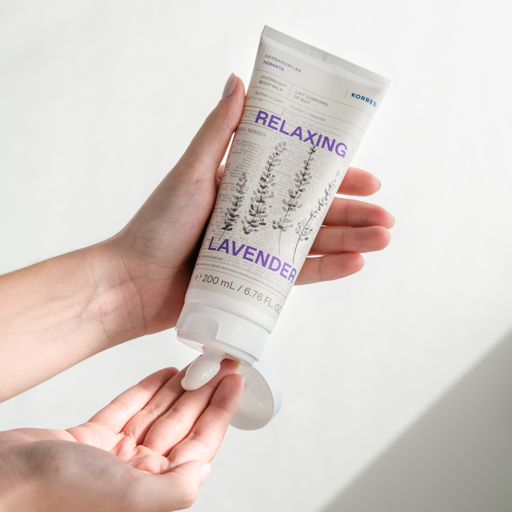 Korres RELAXING LAVENDER Körpermilch für die Nacht 200 ml