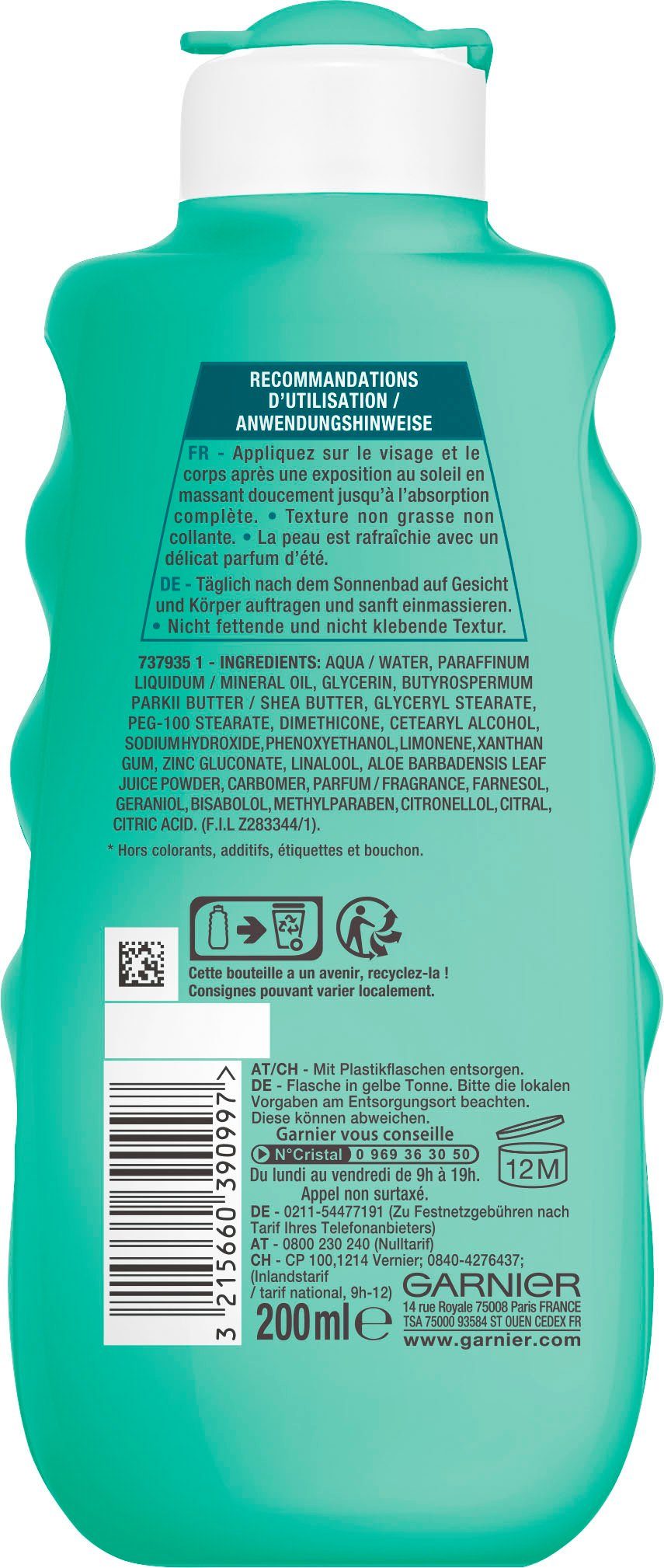 GARNIER After Sun-Milch After Sun 24h Feuchtigkeits-Milch