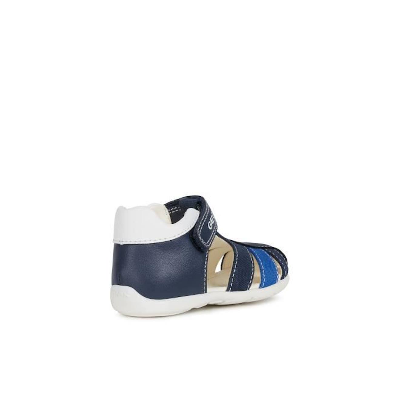 GEOX Sandales Primi Passi B Elthan Bleu Marine et Bleu Roi Bébé Garçon bleu