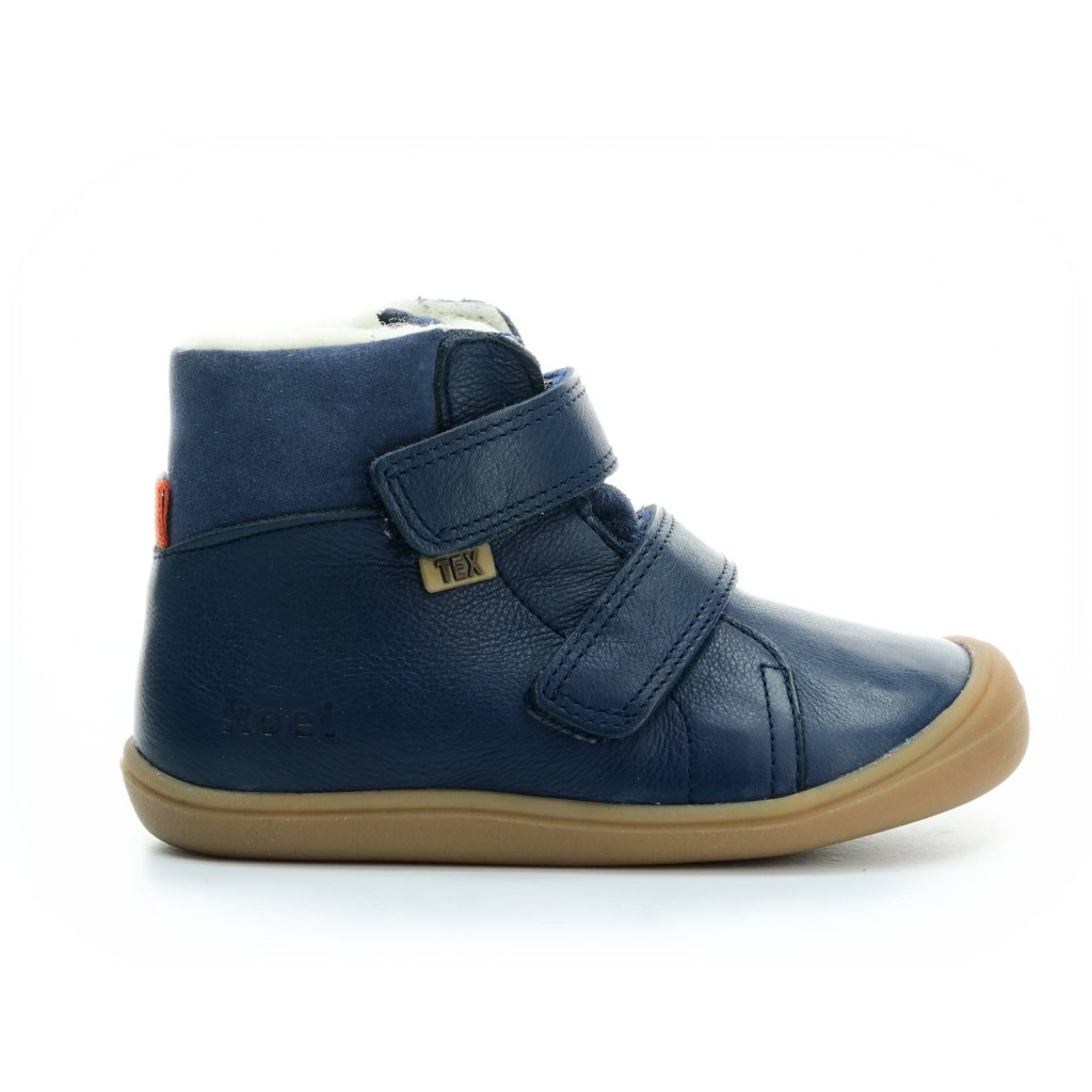 Koel4kids Brandon Tex Wool Blue 06T001.102-110 mit Wolle gefütterte Winterbarfußschuhe