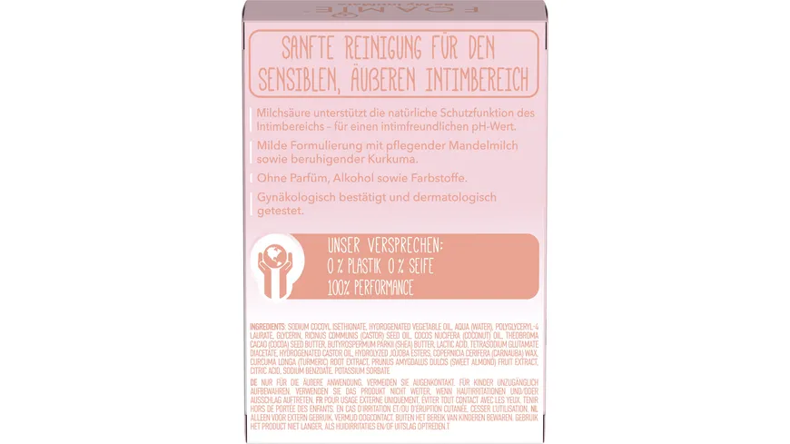 FOAMIE Waschlotion Fest Intim Milchsäure & Mandelmilch 80 g