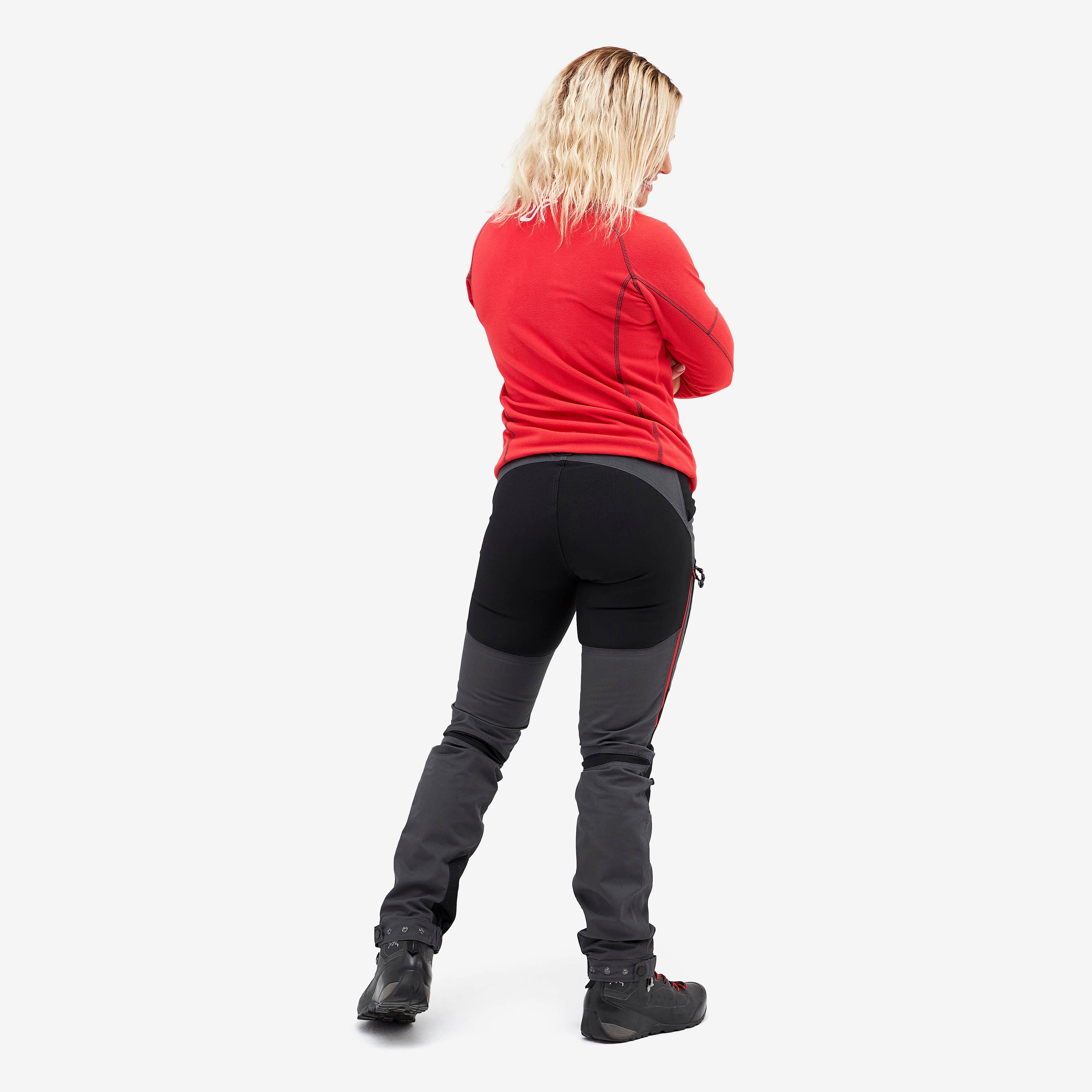 Nordwand Pro Pants Femme Gunmetal/Red