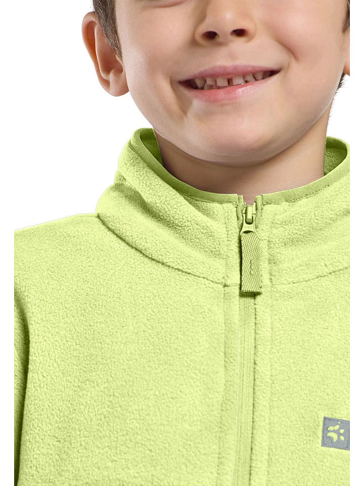 Jack Wolfskin Fleecejacke in Hellgrün günstig kaufen