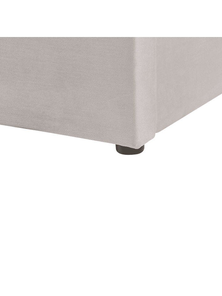 Beliani Doppelbett LUBBON in Grau - (W) 190 x (H) 144 x (L) 217 cm günstig kaufen onesize
