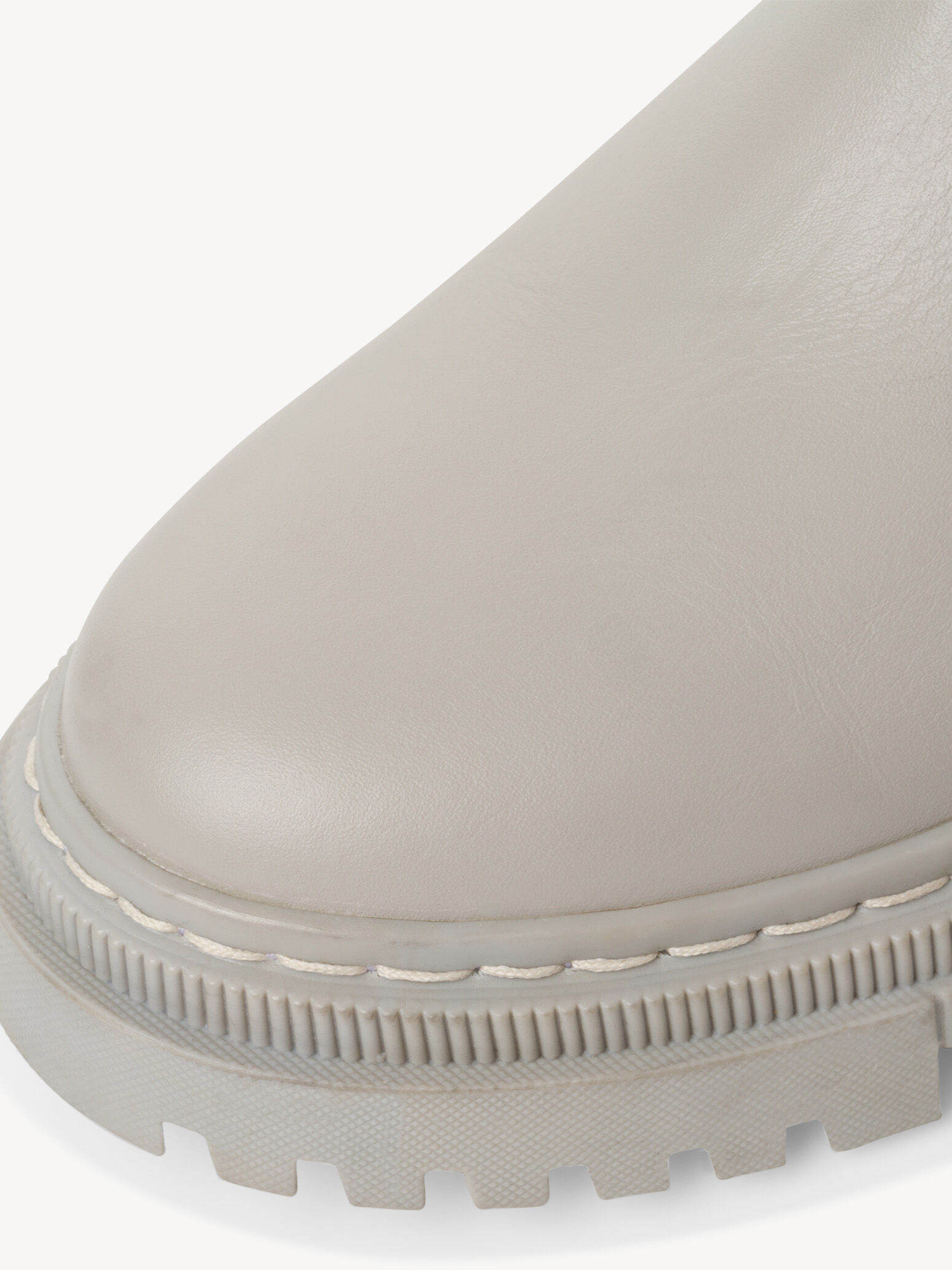 Bottine Chelsea en cuir - gris