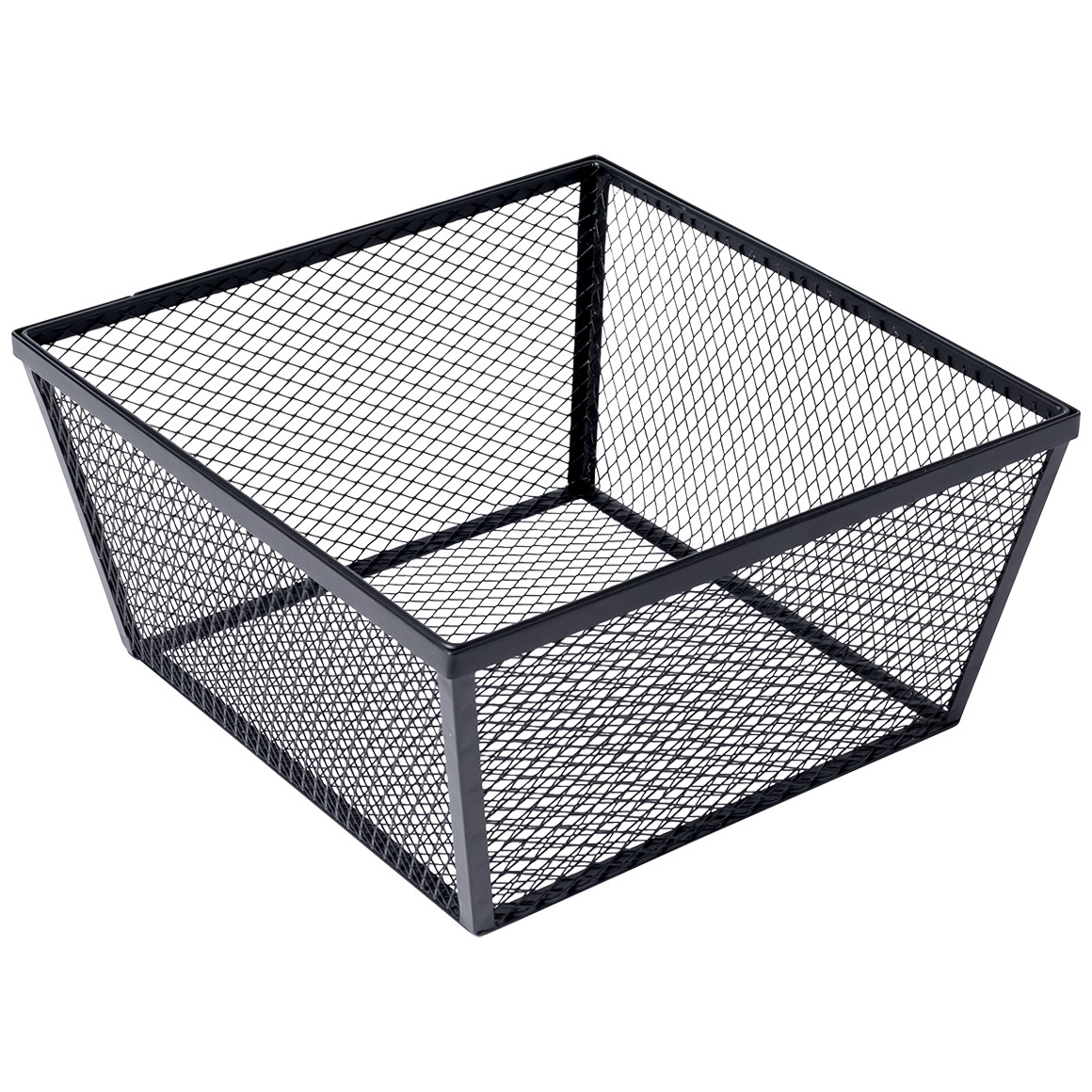 Großer Metallkorb im geometrischen Design