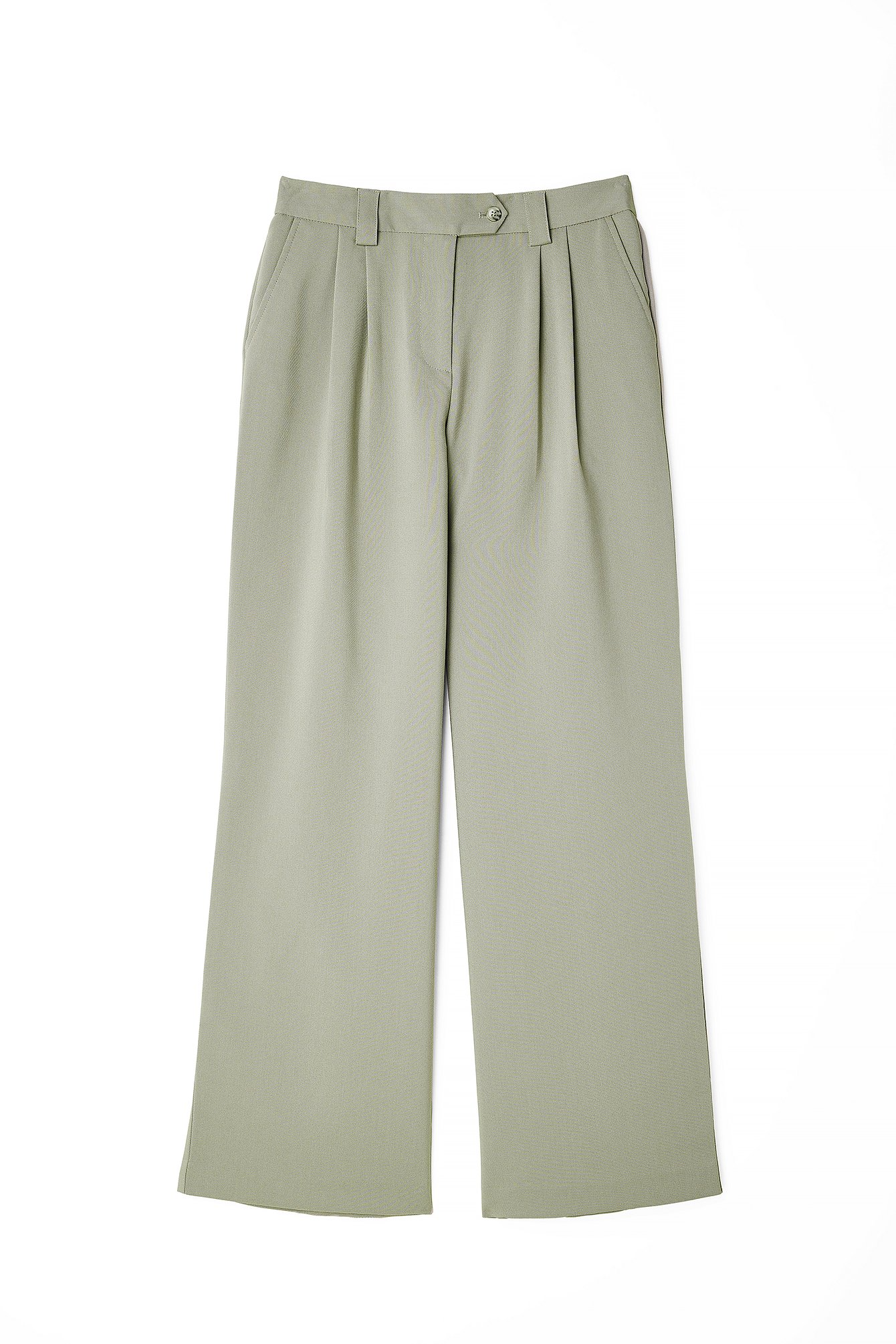 Anzughose mit mittelhoher Taille und Taschendetail